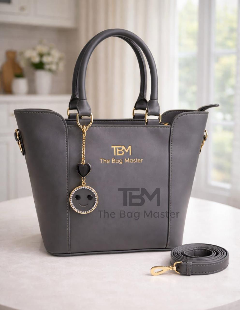 Stylish Everyday Tote Bag with Wallet – Grey Colour