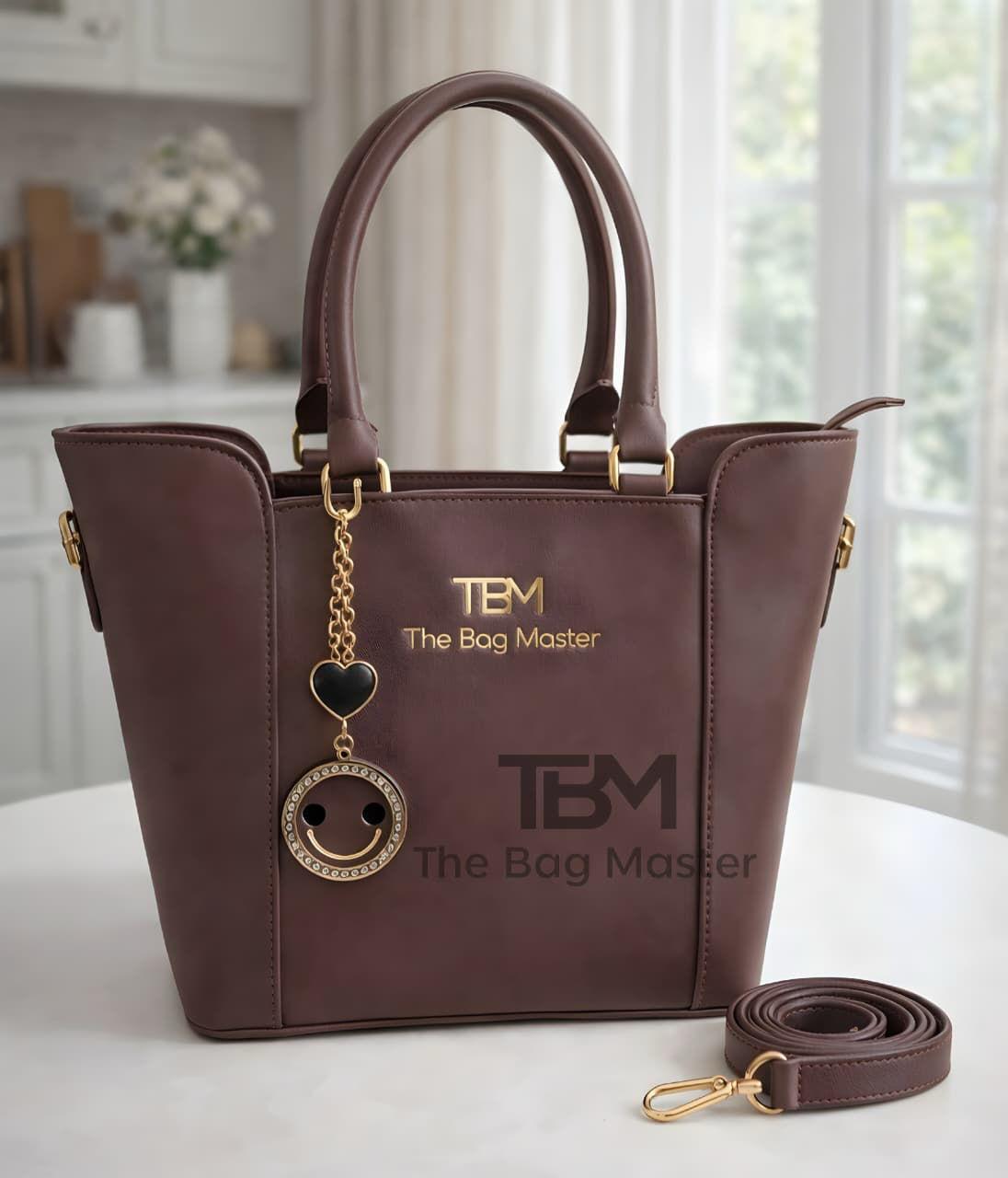 Stylish Everyday Tote Bag with Wallet – Chocolate Colour