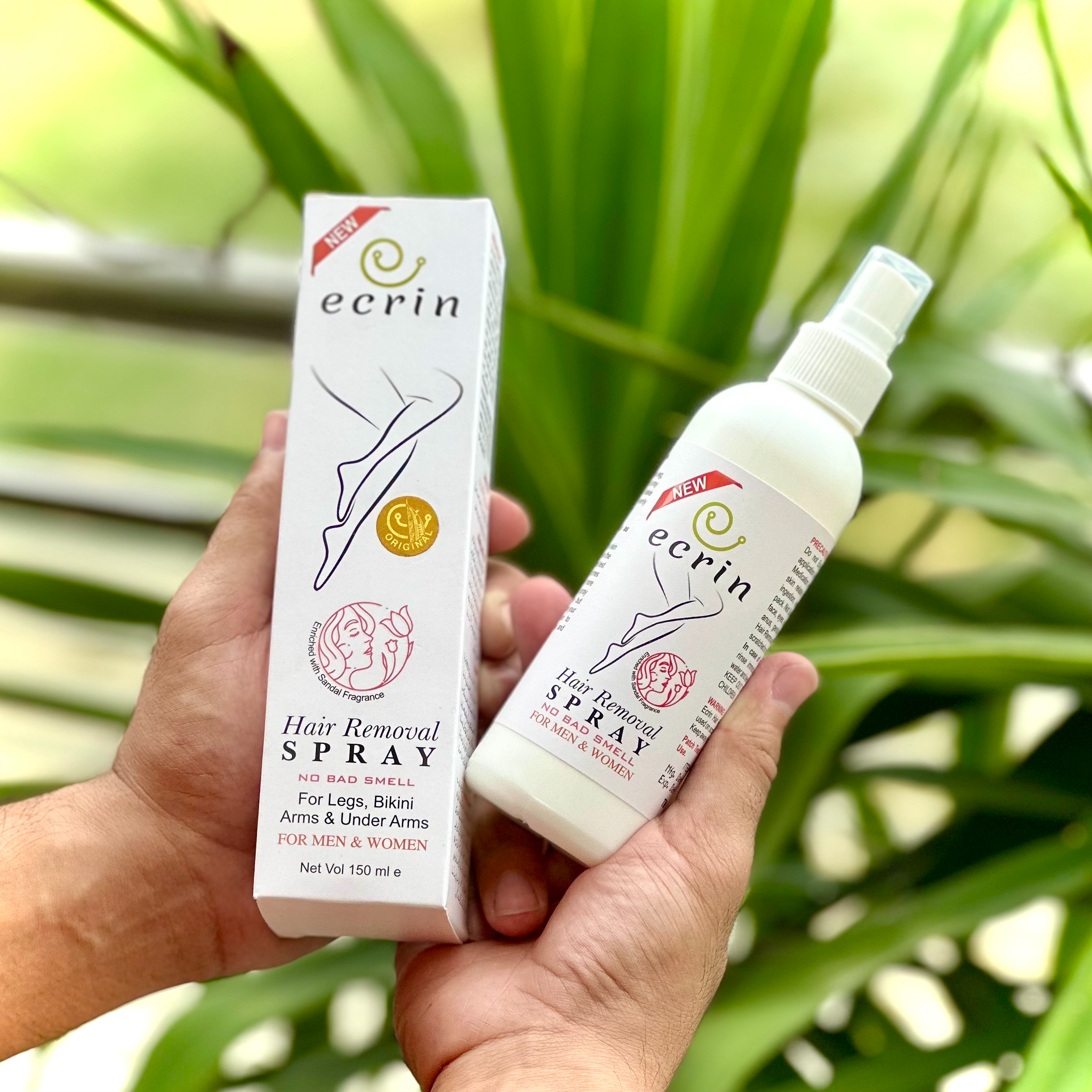 Ecrin – 2-in-1 Hair Removal Spray for Men & Women