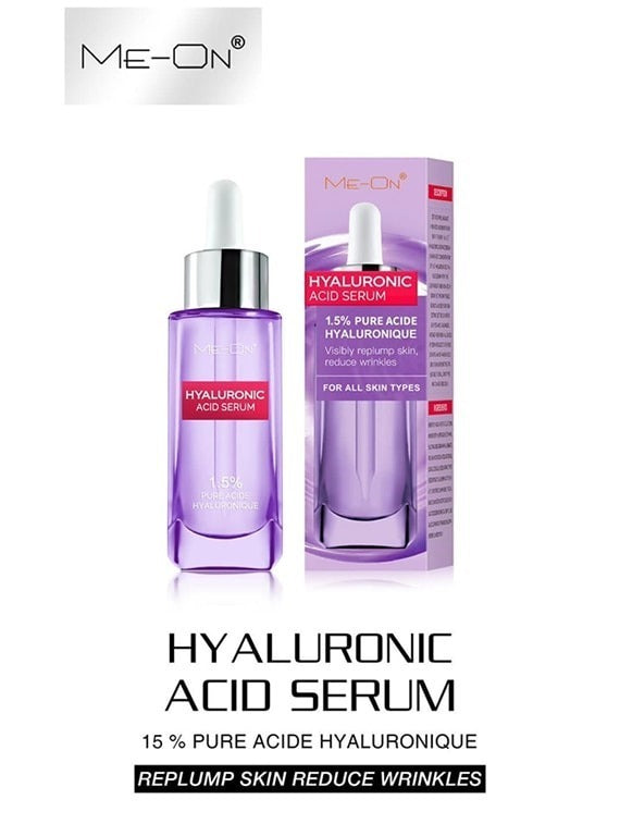 ME-ON Hyaluronic Acid Serum Pure – 30ml Intense Hydration Booster for Radiant Skin
