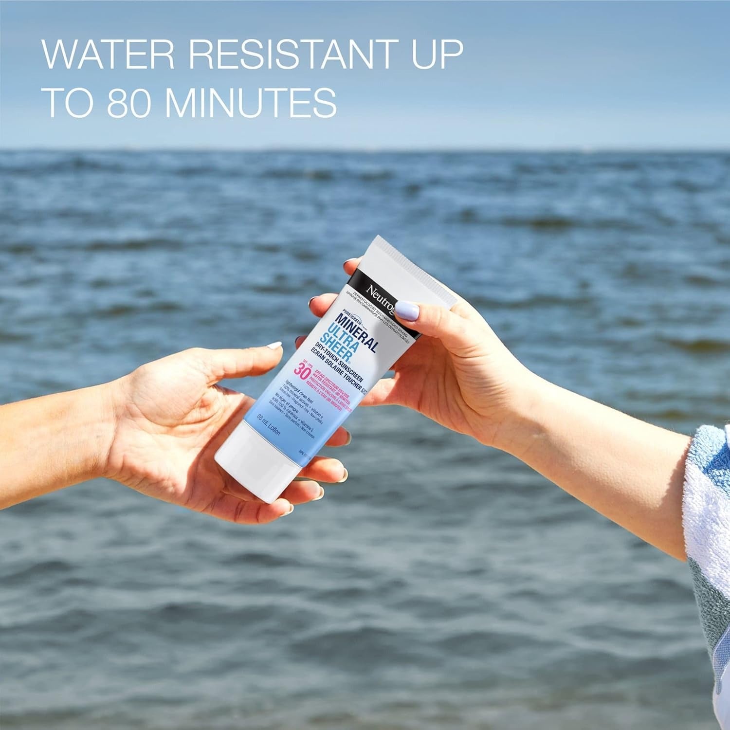 Neutrogena Mineral Ultra Sheer Dry-Touch Sunscreen SPF 30 – Dermatologist-Recommended Sun Protection with Vitamin E (88ML)