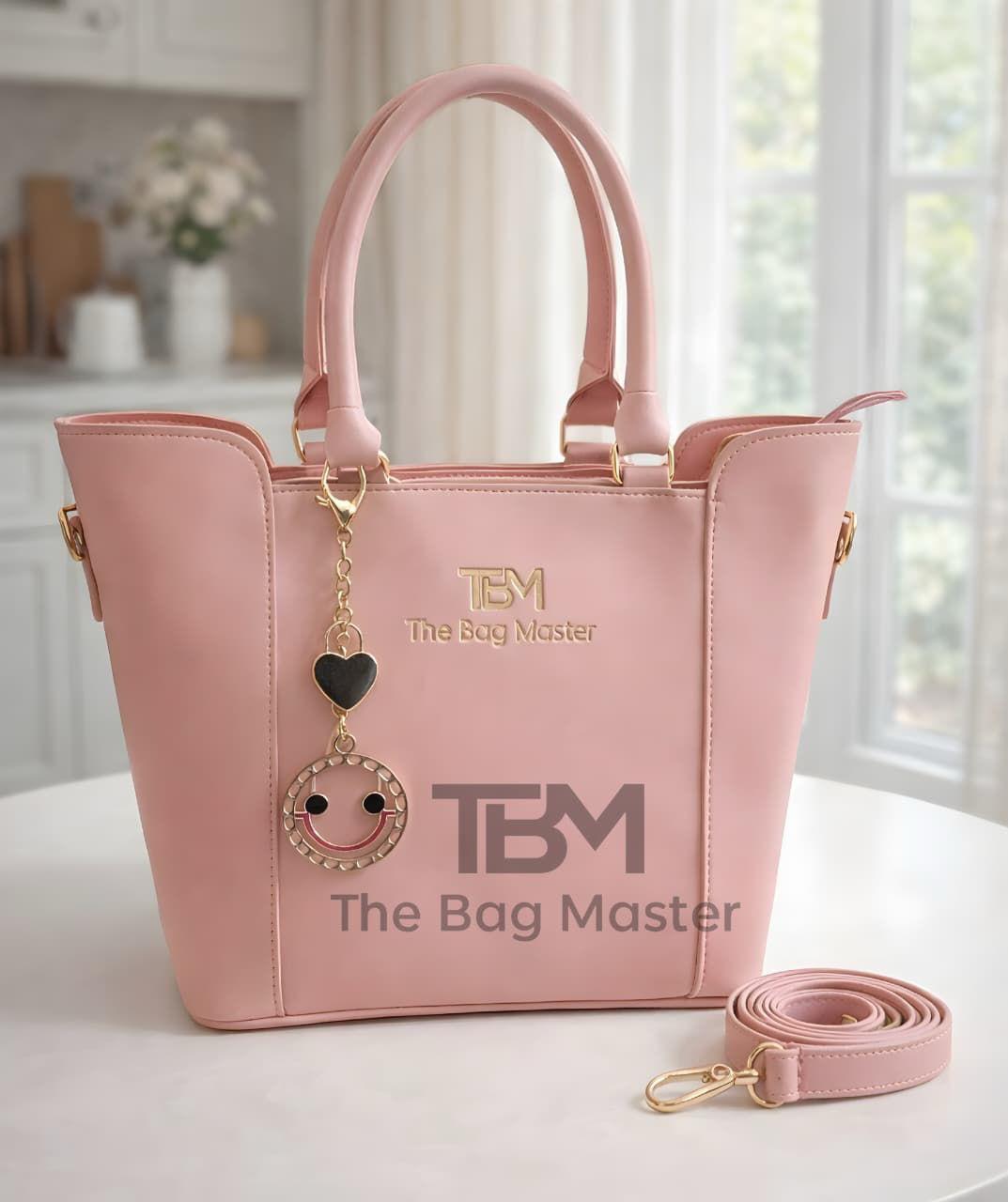 Stylish Everyday Tote Bag with Wallet –  Pink Colour