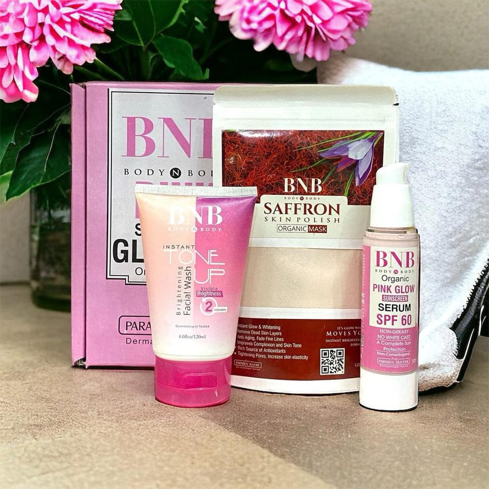 BNB Pink Glow Kit – 3-in-1 Skincare Set