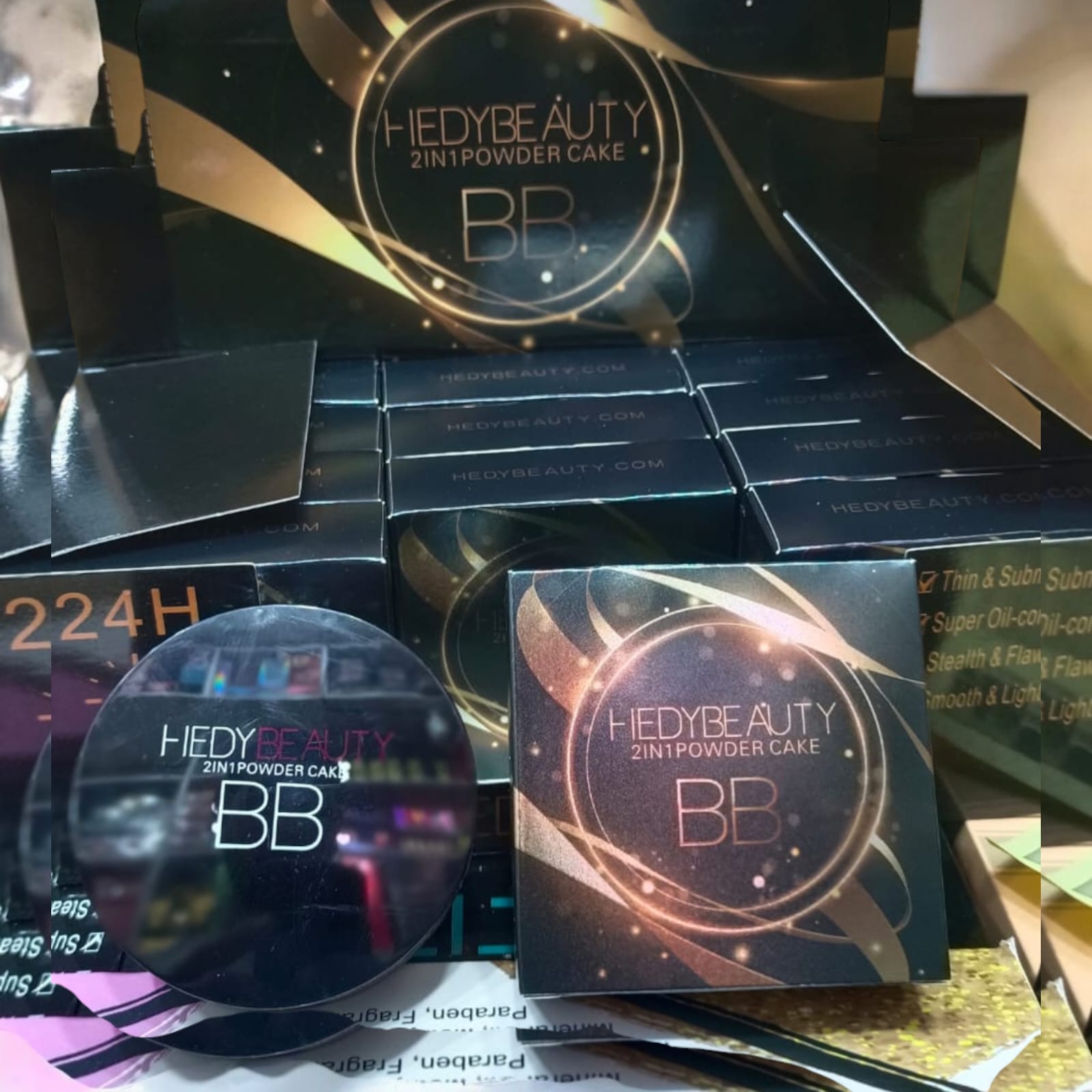 Hedy Beauty 2-in-1 Powder Cake