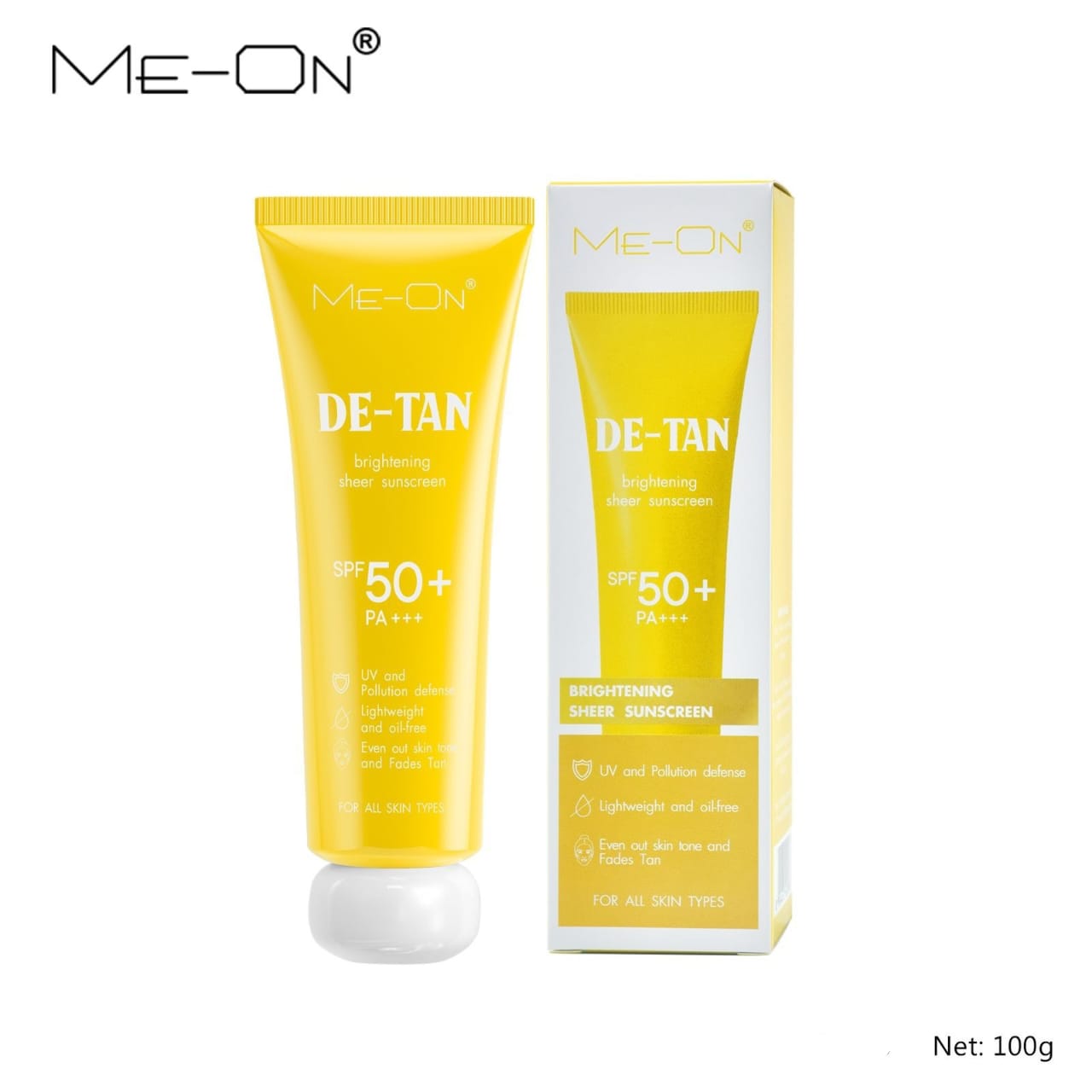 MEON Sunblock SPF 50+ Original Sunscreen – Broad Spectrum UV Protection for All Skin Types (100ml)