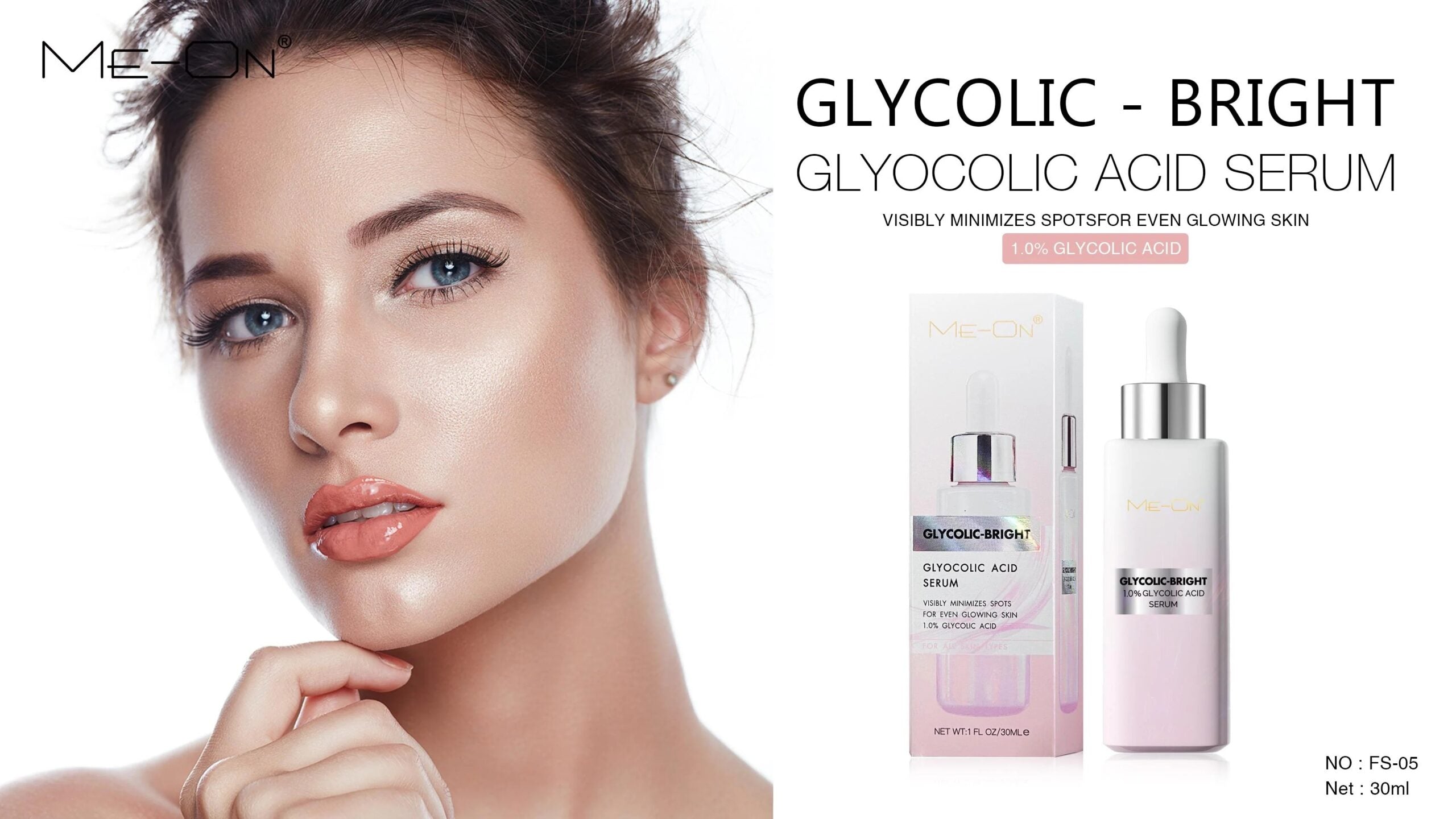 Meon Glycolic Bright Serum – Minimizes Spots & Brightens Skin